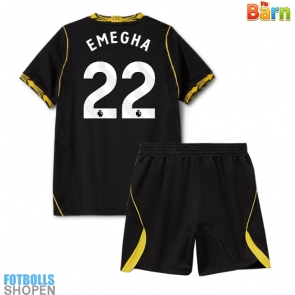 Billiga Chelsea Emmanuel Emegha #22 Bortatröja Barn 2026-27 Kortärmad (+ Korta byxor)